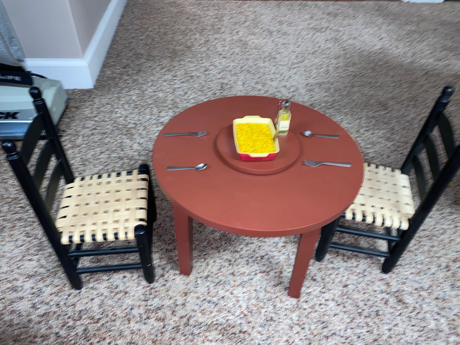 Doll table set