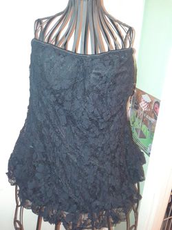 NEW 3XL BLACK BLOUSE