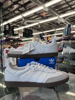 Adidas Samba Cloud White Blue Gum