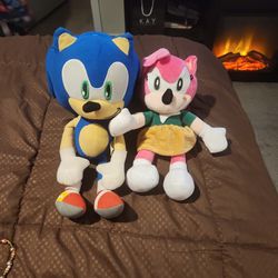 Sonic  Shadow and Amy Plushies
