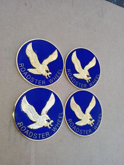 Wire wheel coins roadster blue and gold new $80
