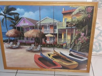 Beautiful large colorful Key West picture