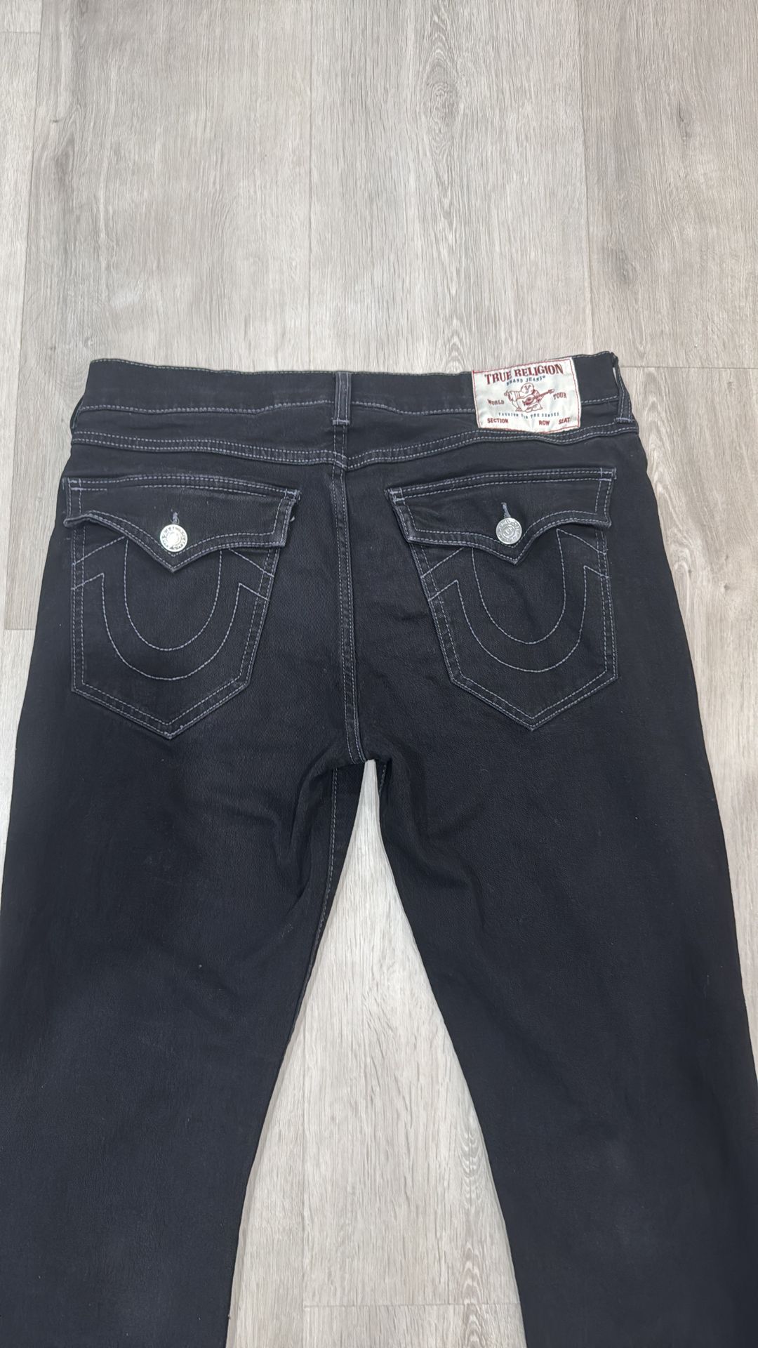 True Religion Ricky Flap Jeans Black Men’s 34 Straight Y2K