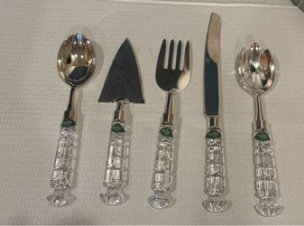 Shannon Crystal serving set of 5