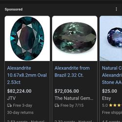 5ct Alexandrite loose stone Color Changing 