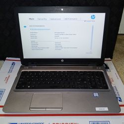 Hp 650 G3/7th Gen I5/8ram/256 Ssd/ Win 10 Pro