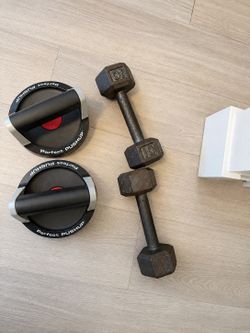 Perfect Push-up and 2 10lb Dumbbells  - MUST GO TODAY