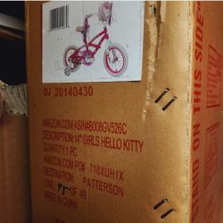 New In Box Hello Kitty 14" Bike 