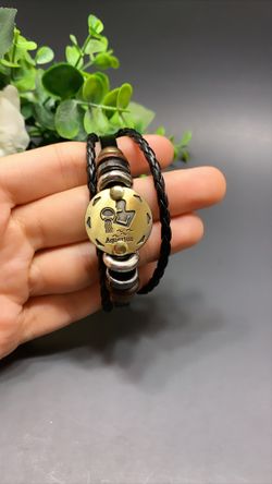12 Constellations Multilayer Leather Bracelet, Aquarius