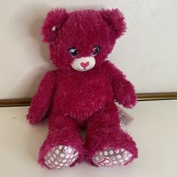 BUILD-A-BEAR Plush Barbie 16" Tall Stuffed Animal Hot Pink Shimmery
