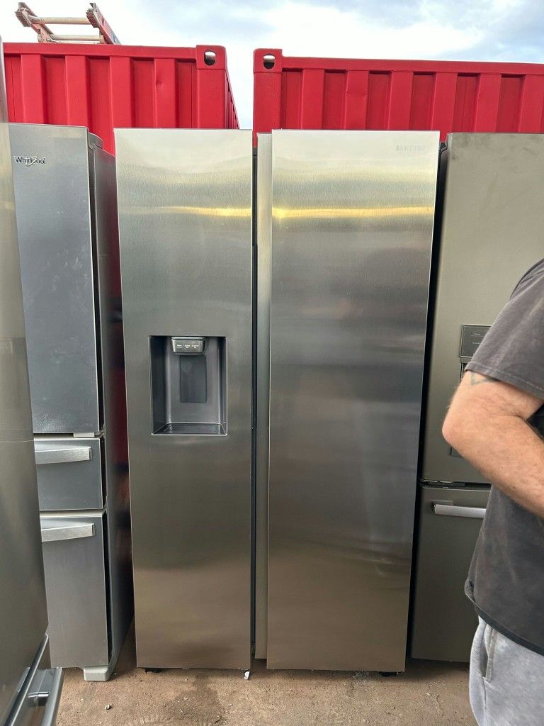 Icemaker on door Refriger ator Fri dge Sam sung Ask for INSTALL