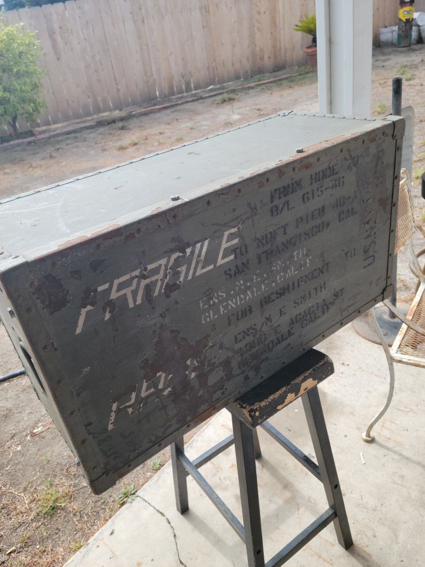 Vintage U.S. Navy Trunk