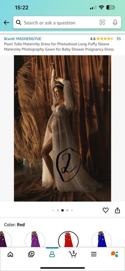 tiffany blue jr bridesmaid dresses Tulle Maternity Dresses for Photo Shoot Photoshoot Baby Shower Gown 24W / White