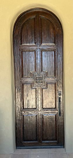 Beautiful hardwood door