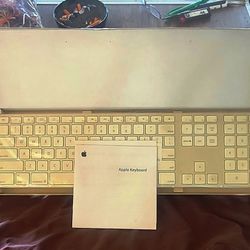 APPLE WHITE ALUMINUM USB WIRED KEYBOARD A1243 IMAC, MAC MINI, MAC PRO
