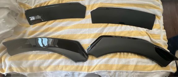 Front Bumper Lip Spoiler Chin Splitter Body Kit Glossy Black For Hyundai Accent