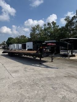Used East Texas Longhorn 8.5 x 40 Gooseneck Flatbed Trailer 14k