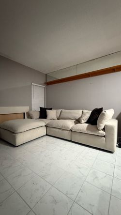 Living spaces 4 piece sectional for sale