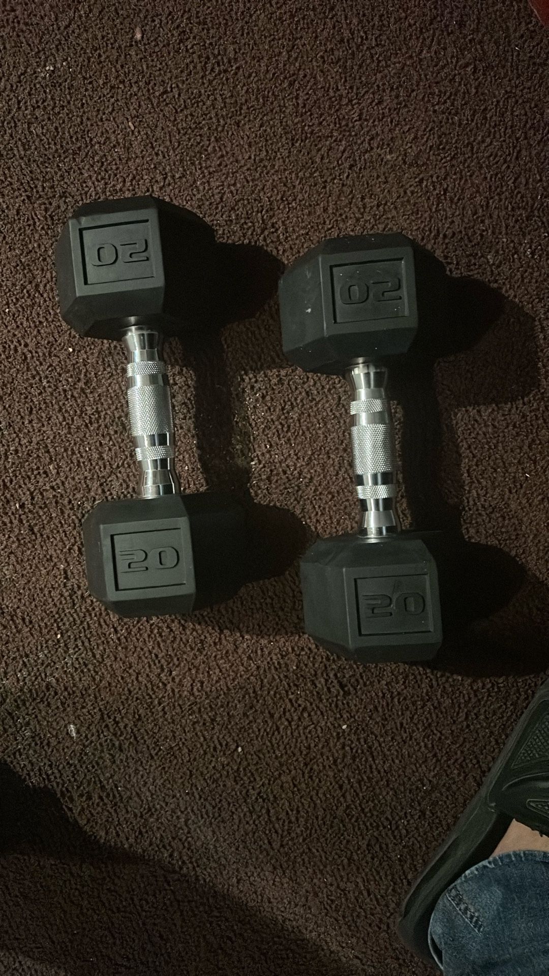 2 20 Pound Dumbells 