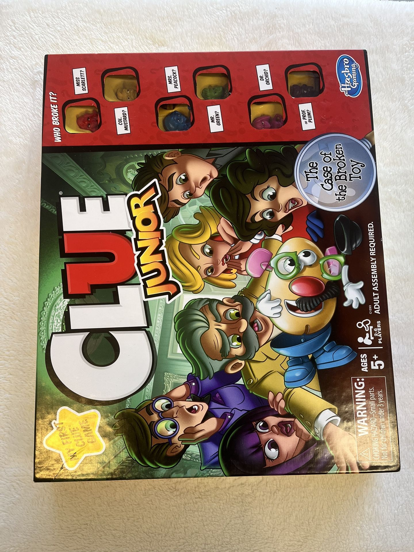 Clue Jr. Board Game Kids No Pieces Missing