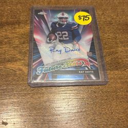 Ray Davis Future Stars Autograph Card 2024 Topps Chrome