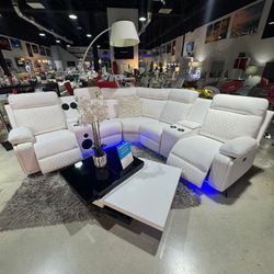 Sofa Seccional Reclinable 💫 Recliner Sectional Sofa 