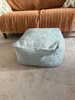 Blue Ottoman Puff