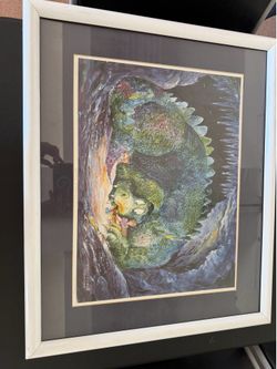 Ron Rodecker "Ghost Stories” Signed Lithograph Dragon Series Framed Limited
