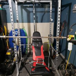 Gym, Weights, and Squat Rack