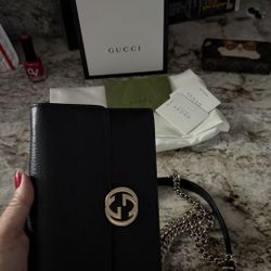 Authentic Gucci Mini Wallet On Chain Check More Pictures 