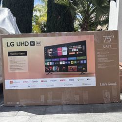 75UA77 75” LG Smart 4k LED Uhd Tv 