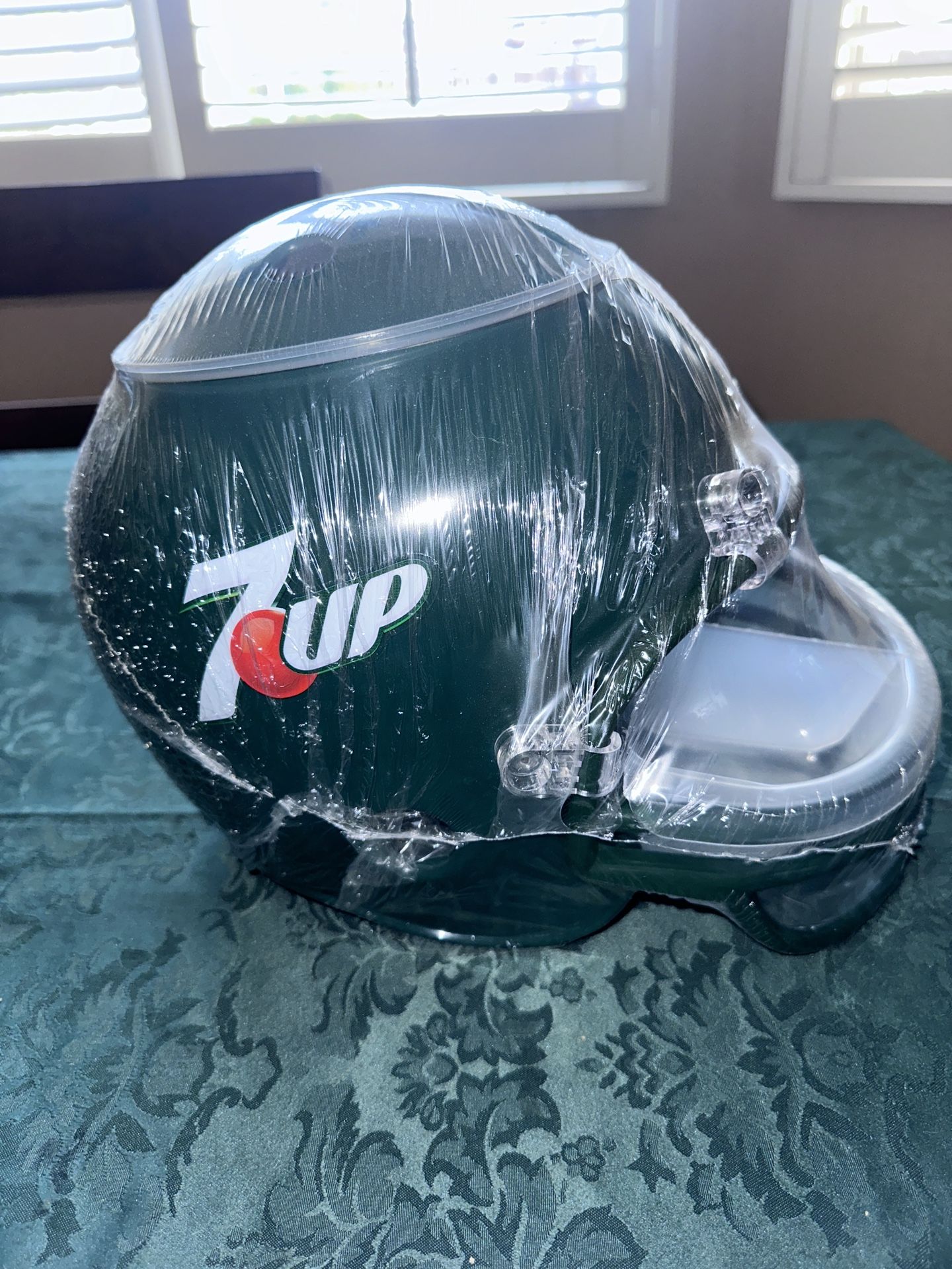 NEW 7-UP SEVEN UP Football Helmet Chip Dip Bowl Container Party COOLER Sealed
