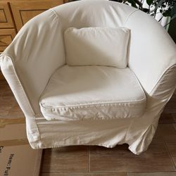 White Accent Chair 