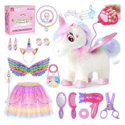 Walking Remote Control Unicorn With Accessories! Brand New!