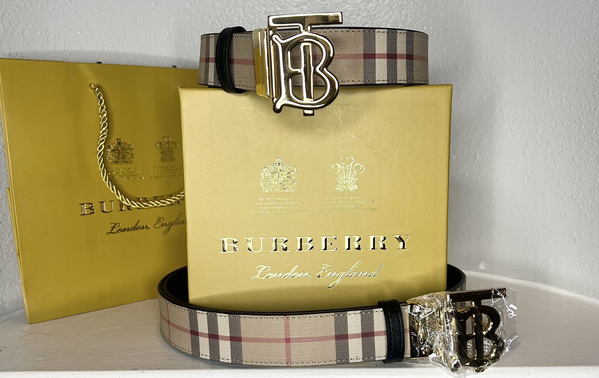 Burberry Belt Brand New With Box And Dust Bag OBO 
