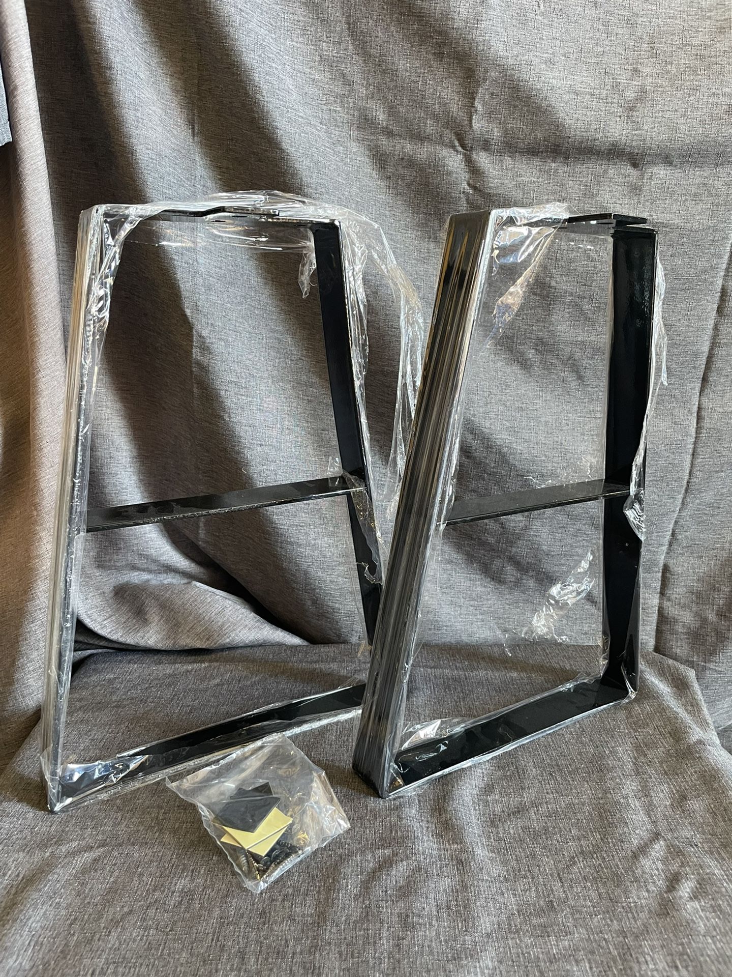 16” Matte Black Bench Table Legs