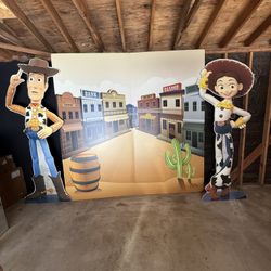 Toy Story Birthday Backdrop Setup Sale 