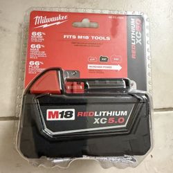 Milwaukee M18 XC 5.0ah Battery Brand New Sealed Price Firm