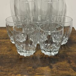10 Clear Glass Set - Tumblers And Rocks