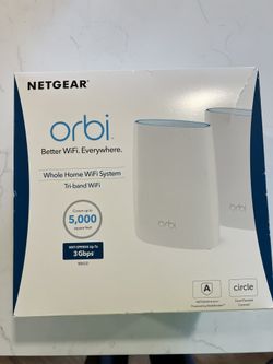 NETGEAR - Orbi AC3000 Tri-Band Mesh Wi-Fi System (2-pack) - White -