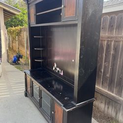 2 piece entertainment center