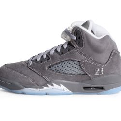 Jordan 5s Grey Wolf Big Kids Size 4Y 