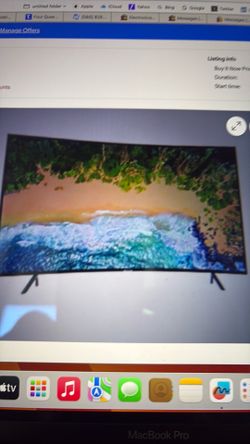 Samsung 65” curved tv 4k ultra led smart