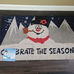 Brand New Friosty The Snowman Outdoor Mat