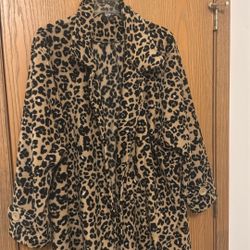 Women’s Wool Leopard Coat