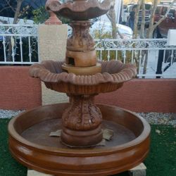 Cement fountain 