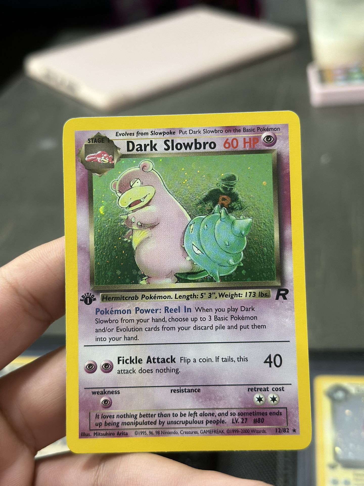 Dark Slowbro 1st Edition Holo