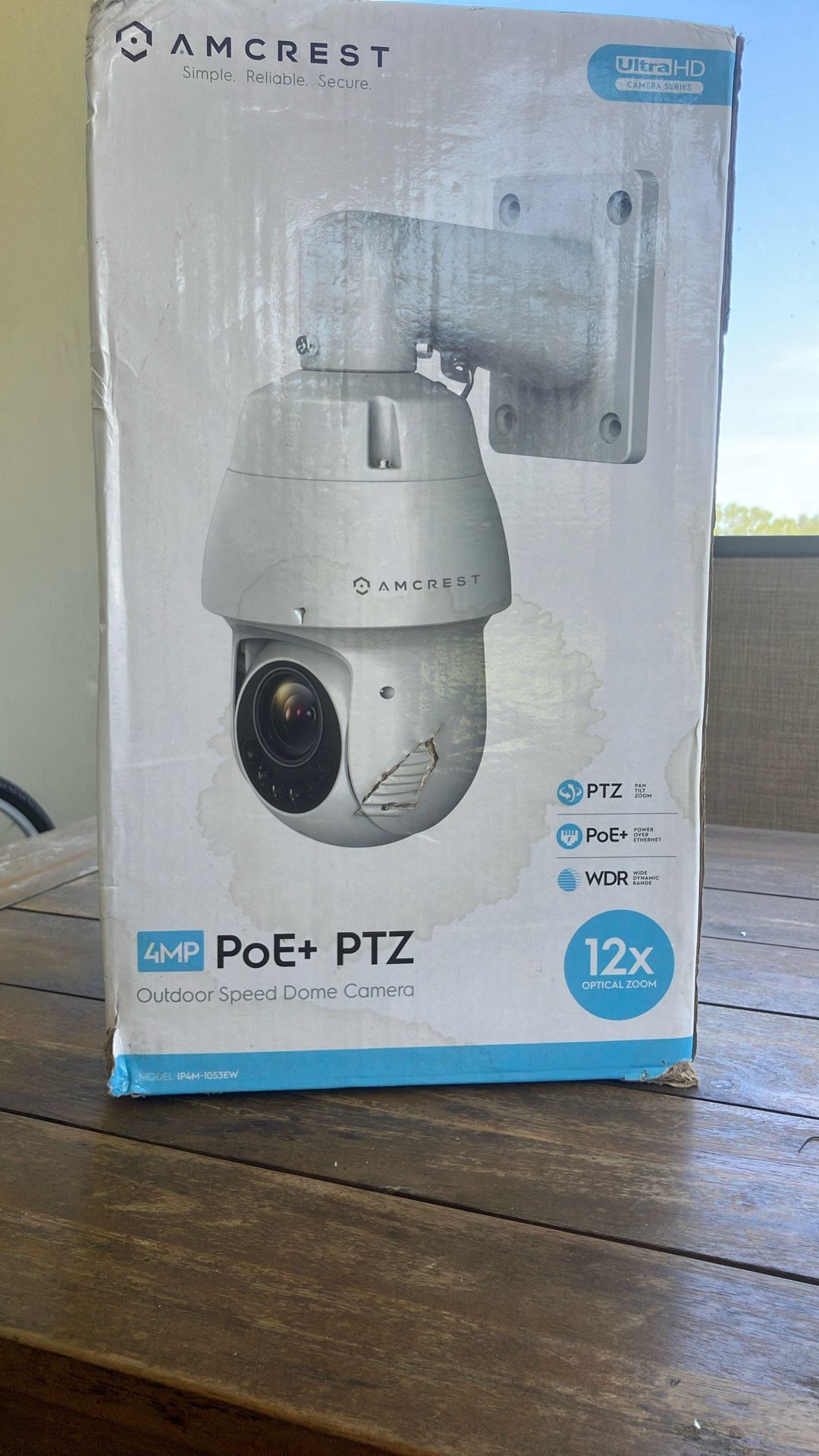 Outdoor Security Camera Speed Dome UHD PTZ Poe Camera Amcrest