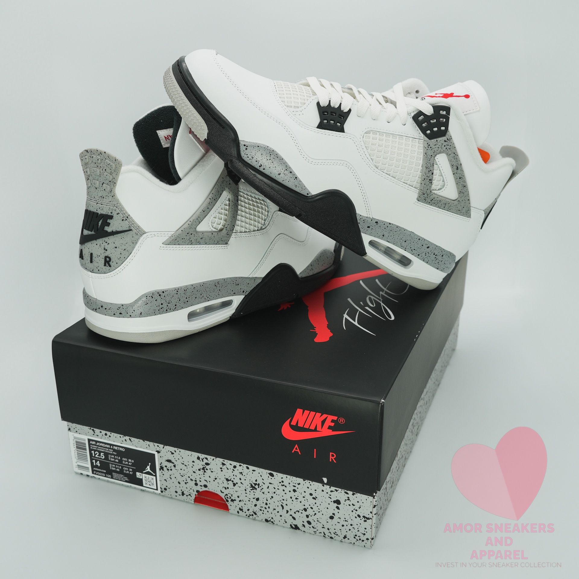 Jordan 4 Retro White Cement (2025) Size 12.5