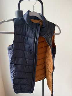 Boys’ Navy Quilted Puffer Vest | Ages 9–10